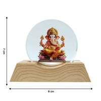 Spiritual acrylic LED night lamp with Lord Ganesha design
