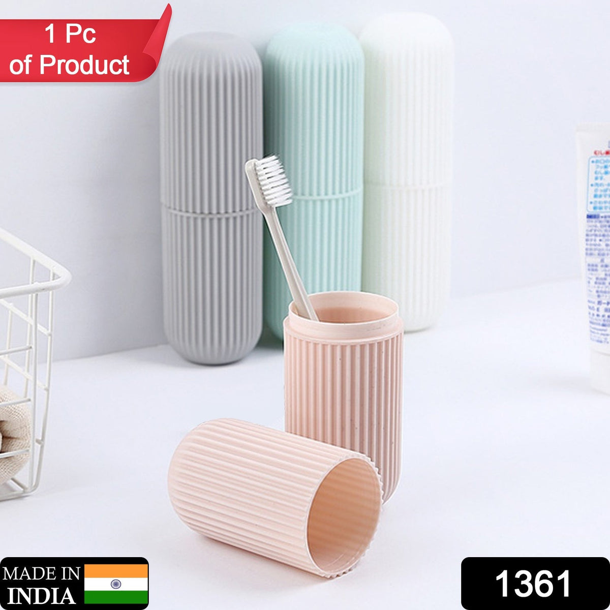 Organivo portable capsule storage bottles, perfect for travel essentials.