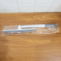 2-in-1 window glass cleaner with microfiber pad and silicone blade on white background