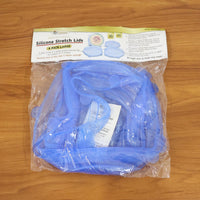 Clear silicone stretch lids protecting leftover food in containers