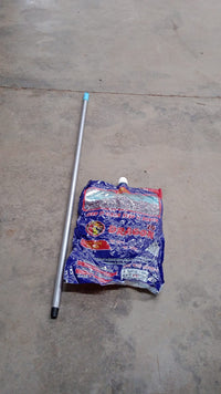 Complete cotton yarn floor mop set with grip handle for home use