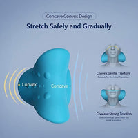 The compact and portable neck relaxer pillow, ideal for use at home or while traveling.