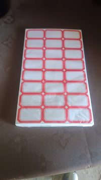 Multipurpose Writable Blank Label Sticker Sheets (50 Sheet)