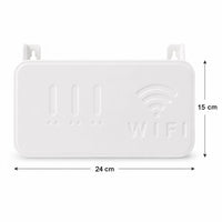 Size guide for wall mount WiFi router holder