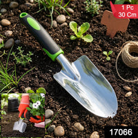Garden hand trowel with ergonomic handle for easy digging