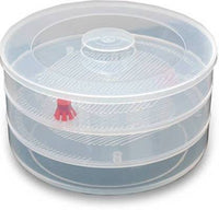 Front view of the Tidy Table 3 compartment sprout maker, ready for use in any kitchen.