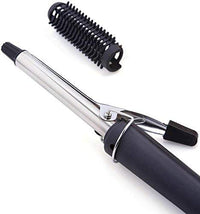 Black Hair Curling Iron rod with safety pilot light.