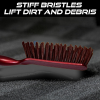 Hand holding the ergonomic Velvet Wipe Car Cleaning Duster Brush.