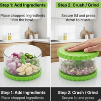 Side profile of the multi-functional Kitchen Chopper, showing its compact design.