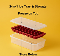 Ice Cube Tray with 2-in-1 Compartment – Leakproof & Durable Design
