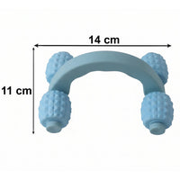 Size guide showing dimensions of the 4 roller massager.