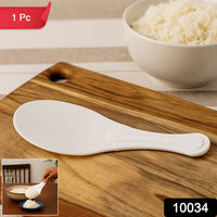 Plastic rice spoon ideal for scooping and serving rice