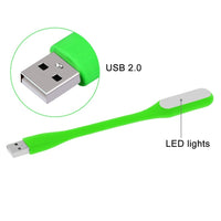 USB LED Light Lamp plugged into a laptop port for power.