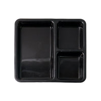 Multi-section meal serving tray for neat plating and meal portions