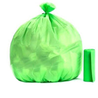 Multi-color biodegradable garbage bags roll, 24x32 inch, ideal for kitchen waste.