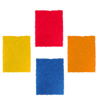 Pack of four green Quickslice Kitchen Scrubber Pads for effective utensil cleaning.
