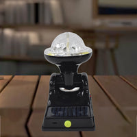 Multifunctional LED solar party light casting vibrant colors