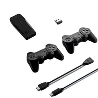 Close-up of the ergonomic wireless game controller with arcade-style 3D rocker.