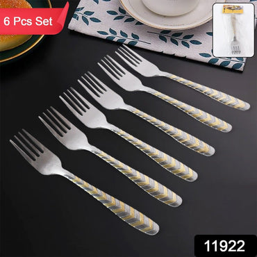 Elegant Stainless Steel Fork (6 Pcs Set)