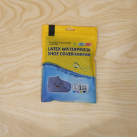 Pack of large silicone waterproof shoe covers for outdoor rain protection