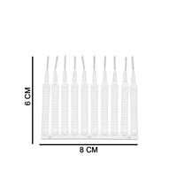 Small reusable cleaning brushes for various nozzles, showcasing their compact size.