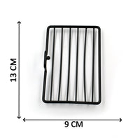 Two wall mount soap racks providing an efficient storage solution for bathroom essentials.