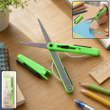 School Craft Scissors Pen Shape Portable Safety Cutter for Kids () front view for daily kitchen use