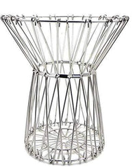 Versatile foldable fruit basket holding fresh apples and oranges, ready for display.
