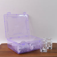 Set of six LED crystal flameless candles displayed for festive décor