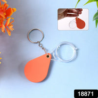 Compact folded mini folding magnifier showing protective cover