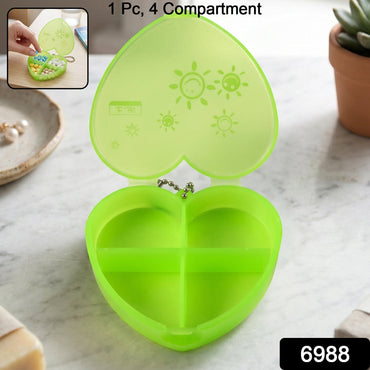 Portable pill organizer box with packaging