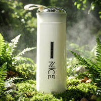 Reusable white glass bottle perfect for infused detox drinks