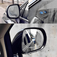 Anti-fog rearview mirror film providing HD clear protection