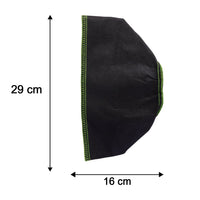 Front view of compact foldable fabric storage box