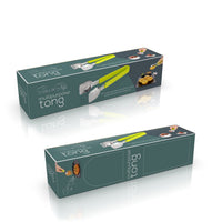 Versatile kitchen tongs, ideal for serving salads and more.