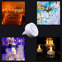 Set of 12 rechargeable floating candles