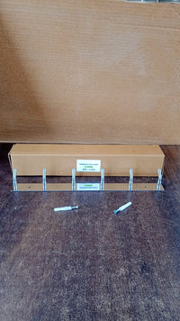 Stainless Steel Wall Mounted Coat 6 Hook Rack (32x3 / 1Pc)