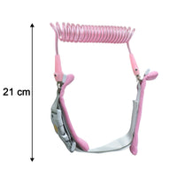 Size comparison of kids safety wrist link strap