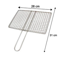 Steel grill jali with handle for safe grilling
