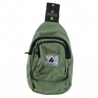 Men Multi Pocket Sling Crossbody Chest Bag Compact Canvas Bag (1 Pc)