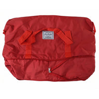Vibrant red travel carry bag with ample space