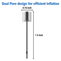 Compact ball pump needle adapter measurement scale image