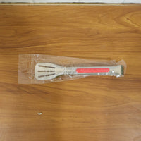 Versatile serving tongs with ergonomic anti slip handle for various dishes.
