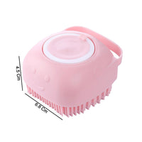 Lightweight silicone bath scrubber for body cleansing