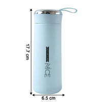 Glass water bottle featuring a secure leak proof lid