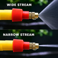 Side view of the bottle sprayer attached to a bottle, highlighting its design.