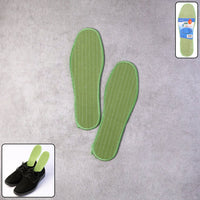 Pair of comfort shoe insoles size 37 with breathable fabric