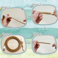 Brown spiral cord saver wrap preventing cable damage and tangles.