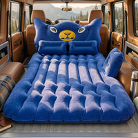 Setup of car inflatable mattress for travel comfort