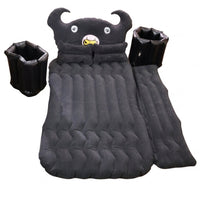 Car air mattress installed in car back seat for sleeping
